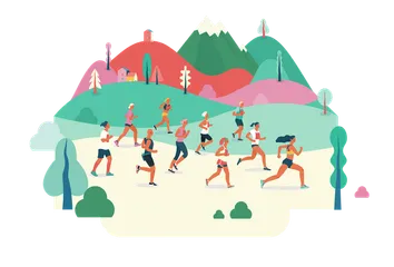 Marathon Pack d'Illustrations