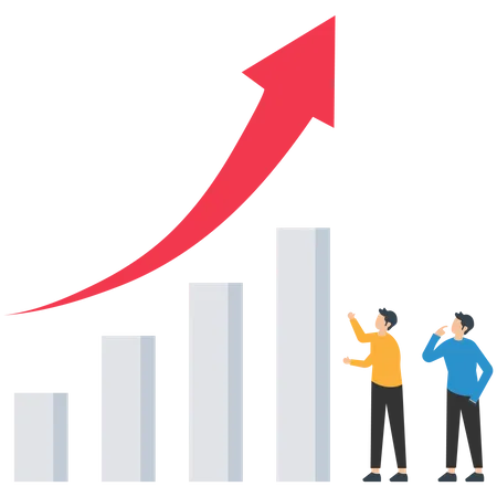 Grow business to increase profit  Illustration