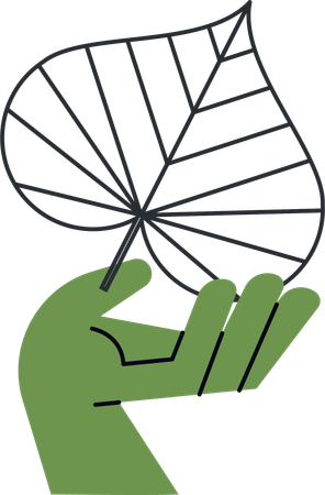 Grow leaf to reduce Carbon Footprint  Illustration