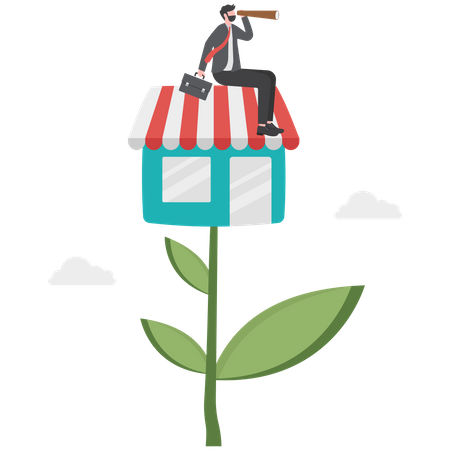 Grow small business  Illustration