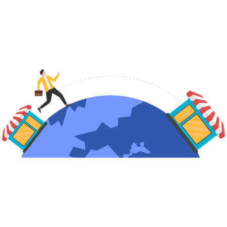 Grow your shop and earn more profit  Illustration