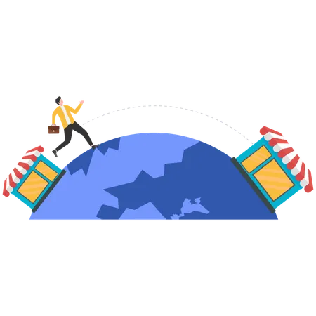 Grow your shop and earn more profit  Illustration