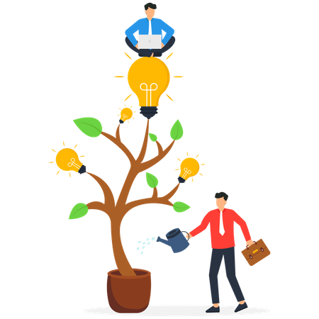 Growing business  Illustration