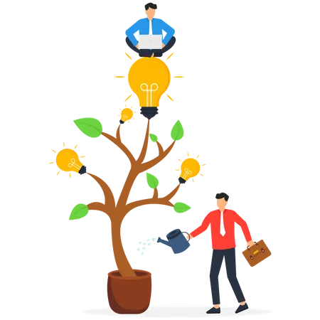 Growing business  Illustration