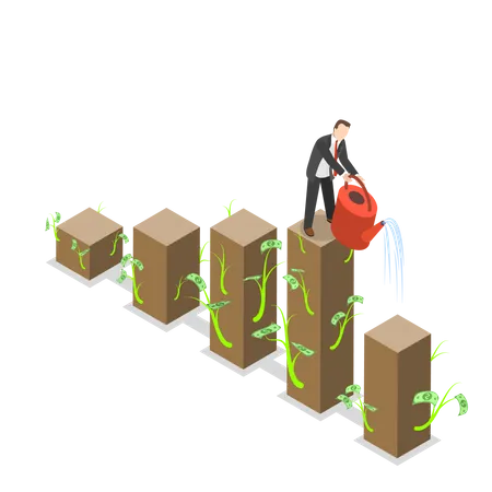 Growing Investment Illustration
