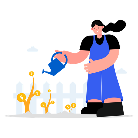 Growing investment  Illustration