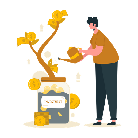 Growing Money  Illustration