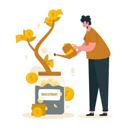 Growing Money  Illustration