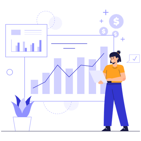 Growth analysis by employee Illustration