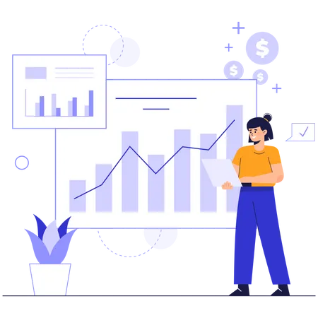 Growth analysis by employee  Illustration