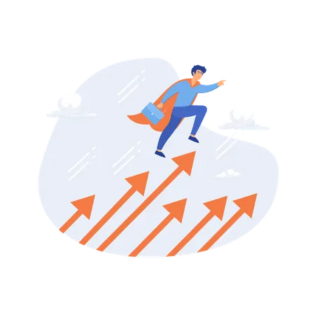 Growth for success  Illustration