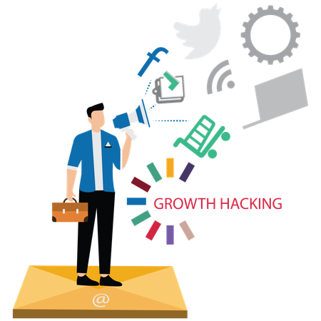 Growth Hacking Techniques  Illustration