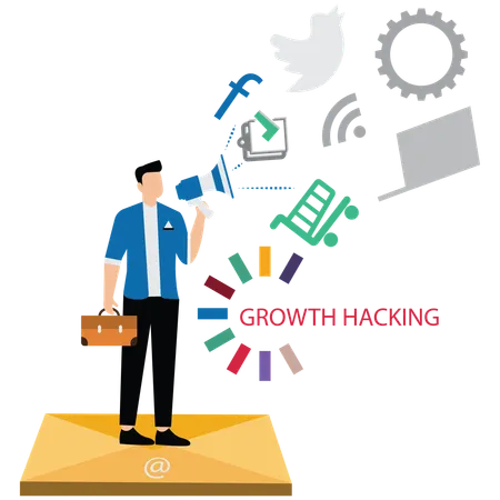 Growth Hacking Techniques  Illustration