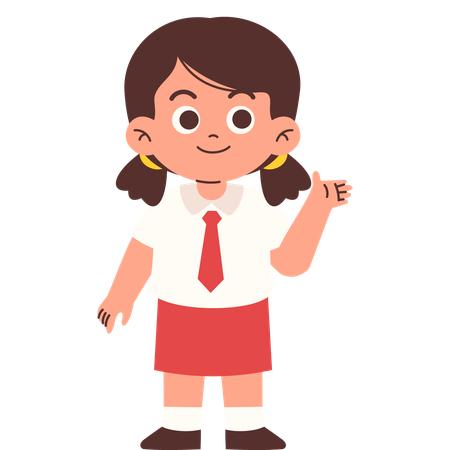 Grundschüler präsentieren im Klassenzimmer  Illustration