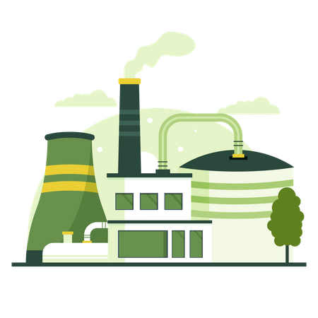 Grüne Industrie  Illustration