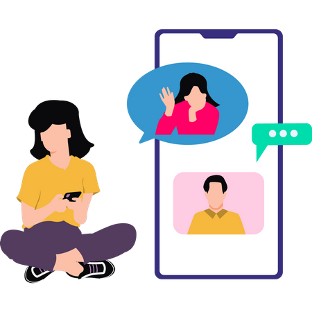 Gruppenchat  Illustration