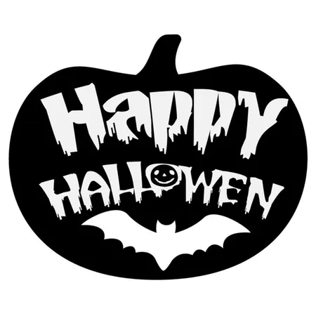 Happy Halloween Typografie Kurbis Hintergrund Illustration