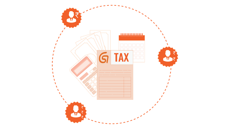 Zahlung der GST-Steuer  Illustration