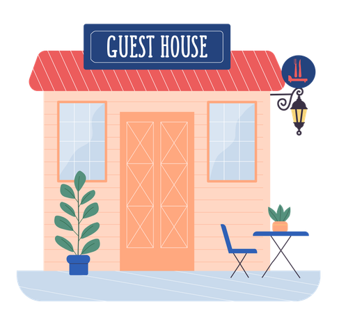 Guest house  Illustration