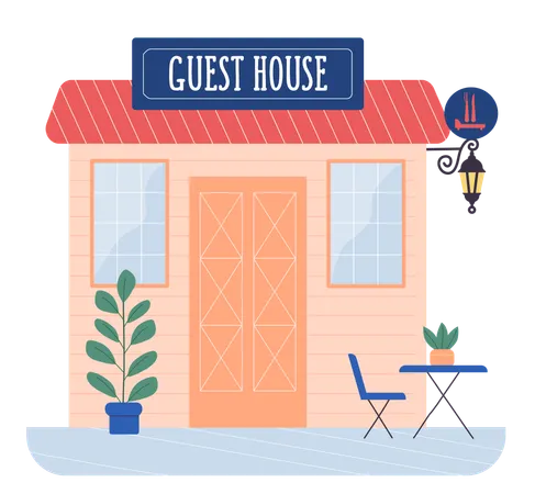 Guest house  Illustration
