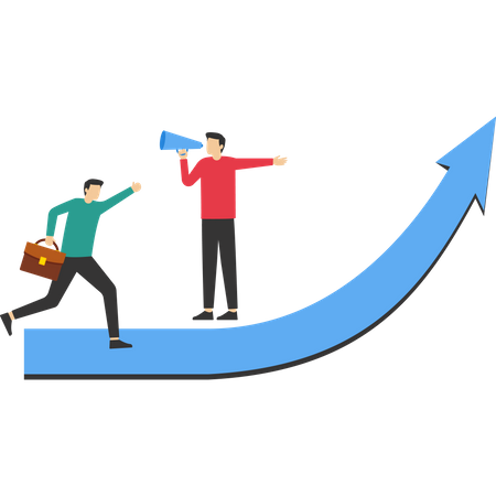 Guia de negócios para avançar em direção ao verdadeiro sucesso  Ilustração