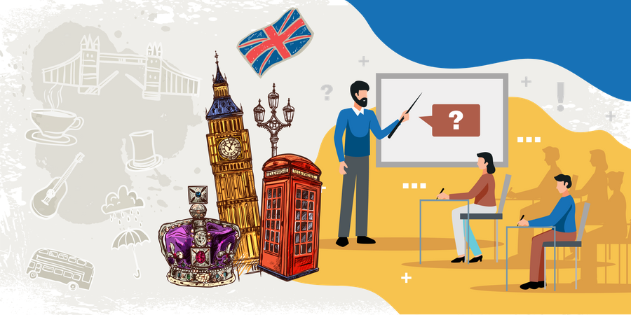 Guide linguistique pour les études au Royaume-Uni  Illustration
