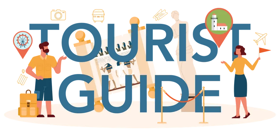 Guide touristique  Illustration