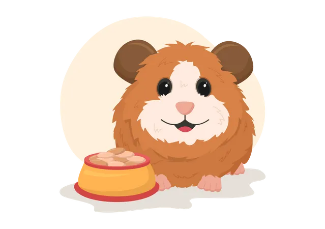 Guinea pig food  Illustration