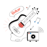 acoustic guitar illustration free download
