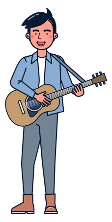 Guitar performer  Illustration