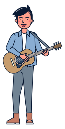 Guitar performer  Illustration