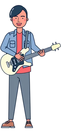 Guitar player  Illustration