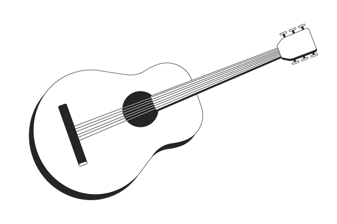 Guitare acoustique  Illustration