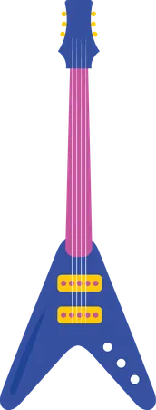 Guitarra elétrica  Ilustração