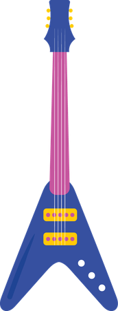Guitarra elétrica  Ilustração