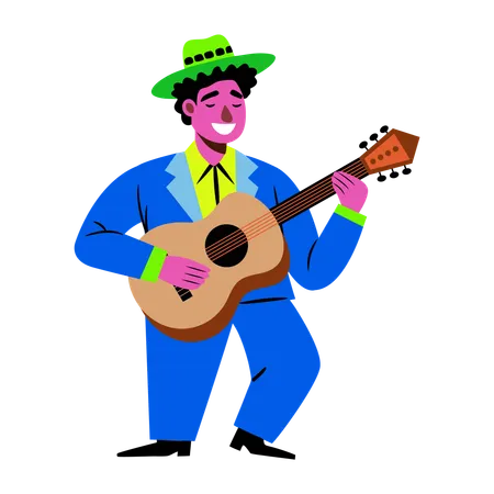 Guitarrista  Ilustración