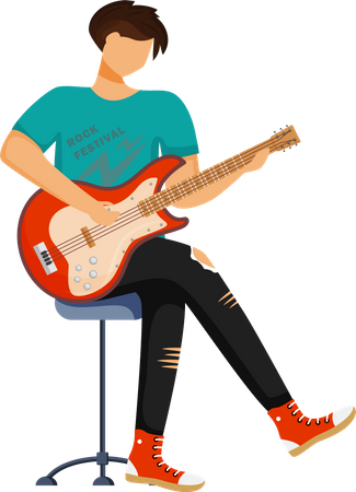 Guitarrista  Ilustración