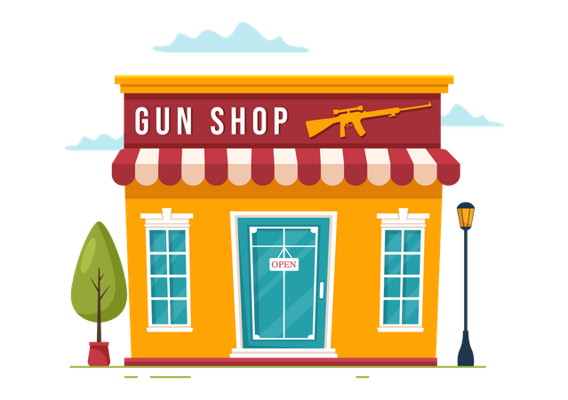 Gun shop  Illustration