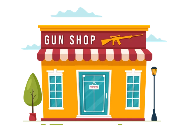 Gun shop  Illustration