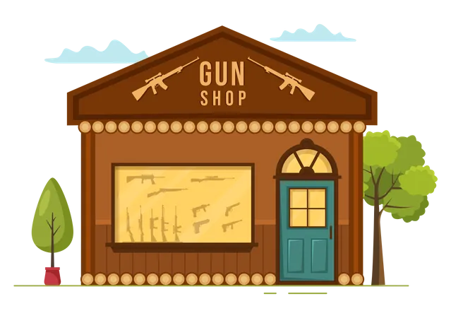 Gun store  Illustration