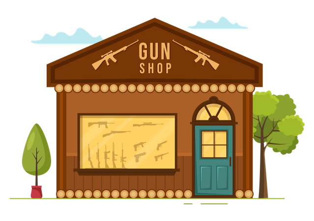 Gun store  Illustration