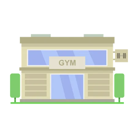 Gym Building  Illustration