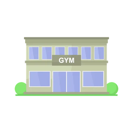 Gym Building  Illustration