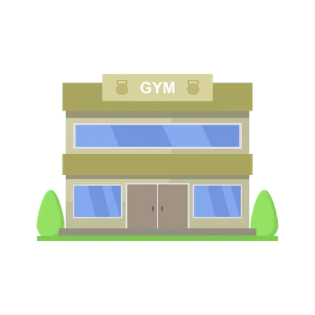 Gym Building  Illustration