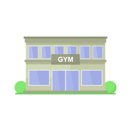 Gym Building  Illustration