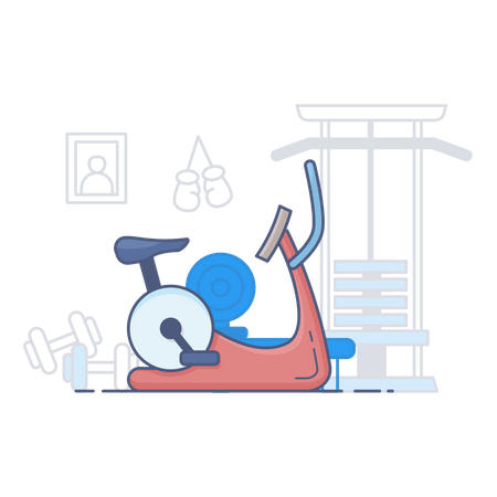 Gym cycle  Illustration