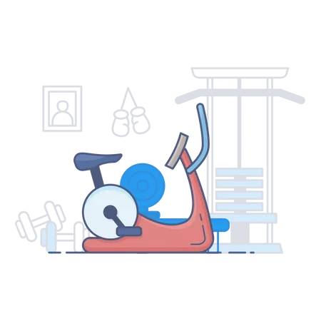 Gym cycle  Illustration