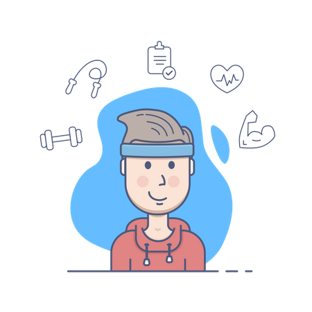 Gym guy  イラスト