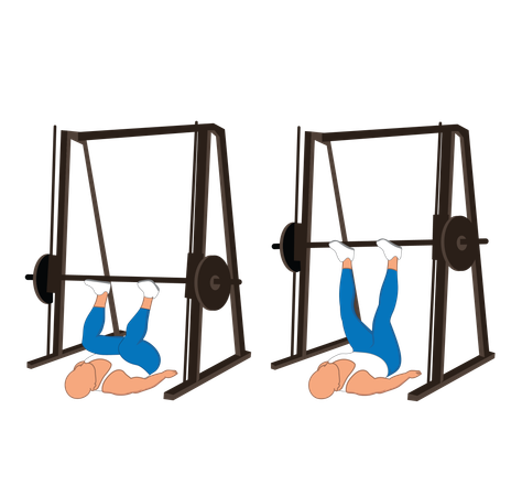 Gym man doing gym exercise  Illustration