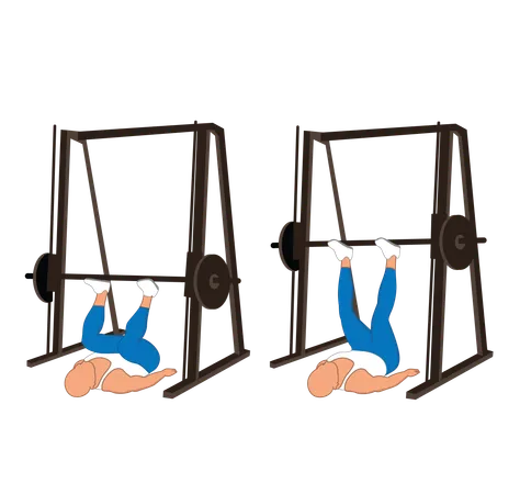 Gym man doing gym exercise  Illustration